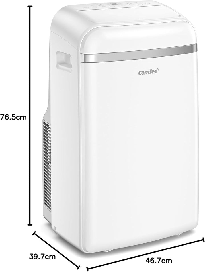Comfee Mobiles Klimagerät MPD1-12CRN7, 12000 BTU 3,5kW, Kühlen&Ventilieren&Entfeuchten, Raumgröße bis 117m³(43㎡), Mobile Klimaanlage mit Abluftschlauch