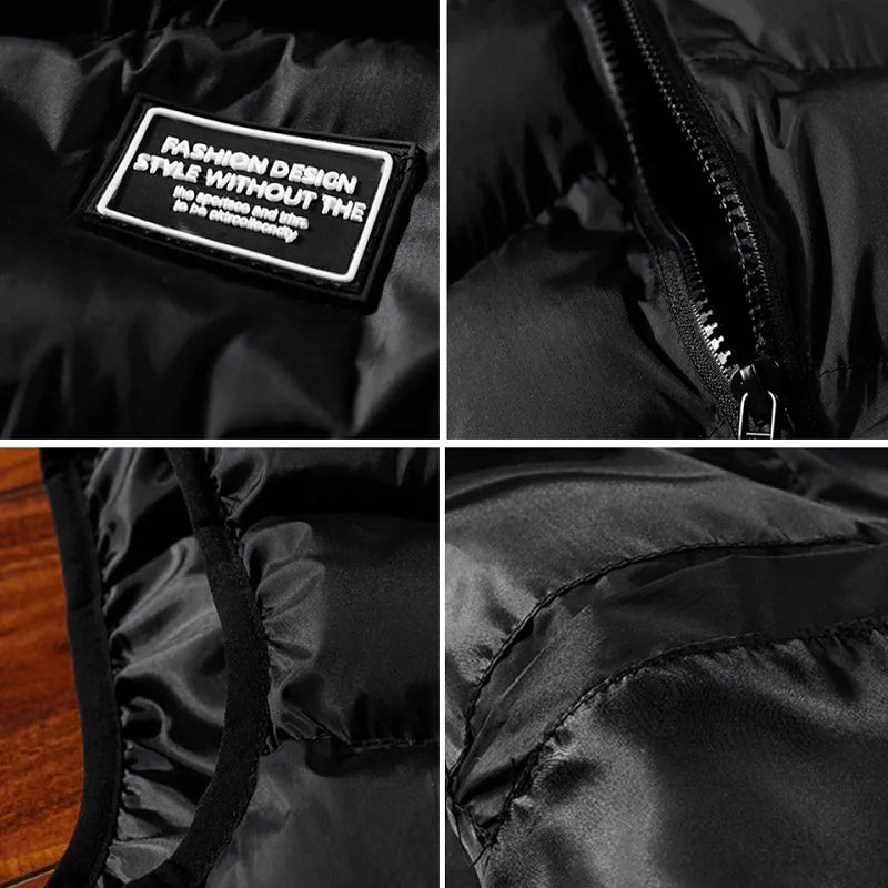 Ravion Herrenweste | Gepolsterte ärmellose Weste mit Reißverschluss