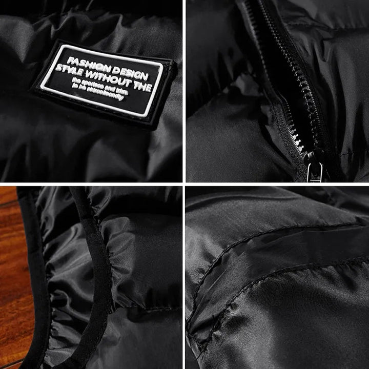 Ravion Herrenweste | Gepolsterte ärmellose Weste mit Reißverschluss