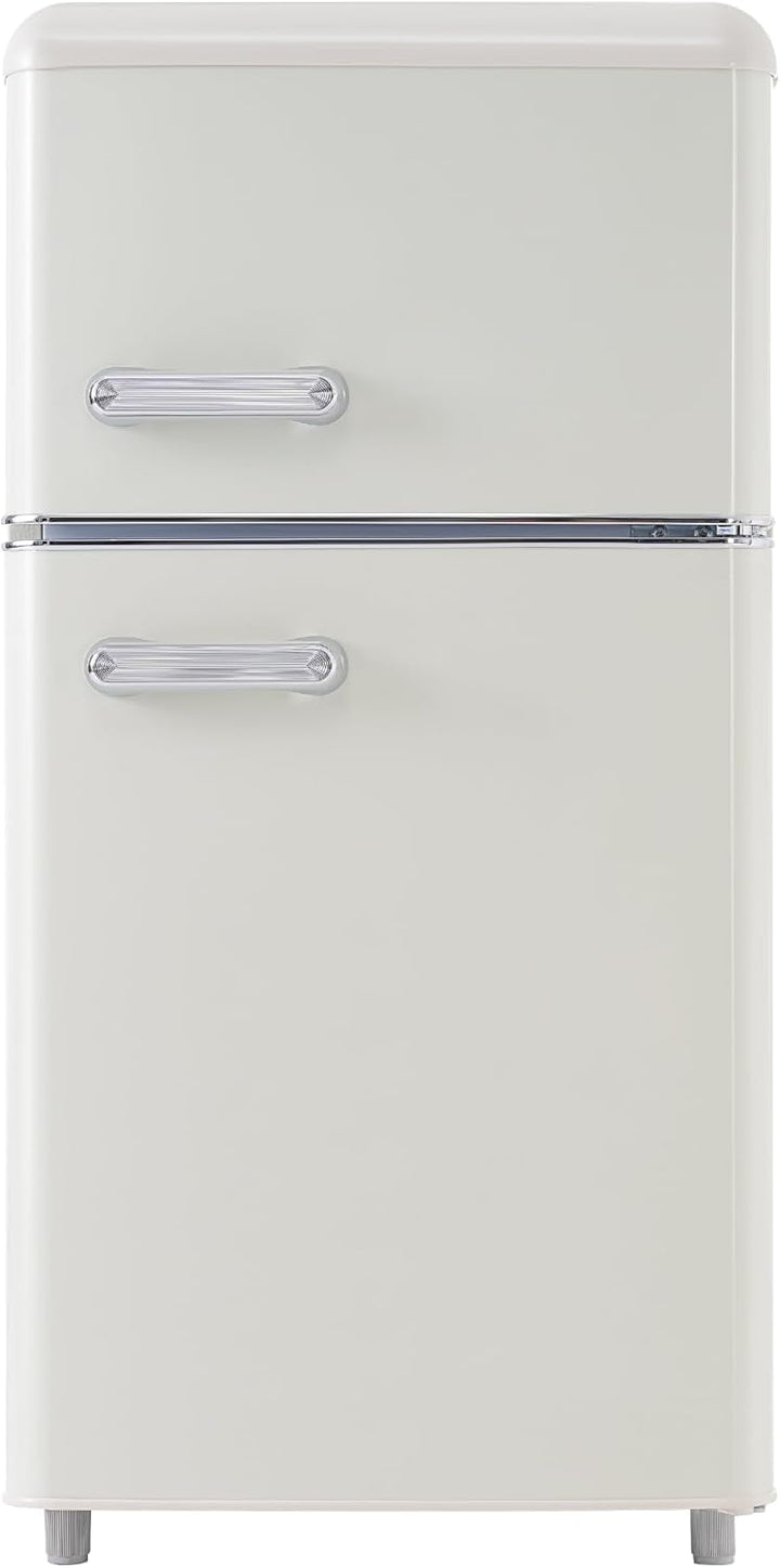 Merax Kühlschrank mit Gefrierfach, Kühl-Gefrierkombination, klein Kühlschrank mit 51L und Gefrierschrank 21L, Leise, LED, Glasablagen, Gemüsefach, Türablagen, für Küche, Wohnzimmer, Büro, Schwarz