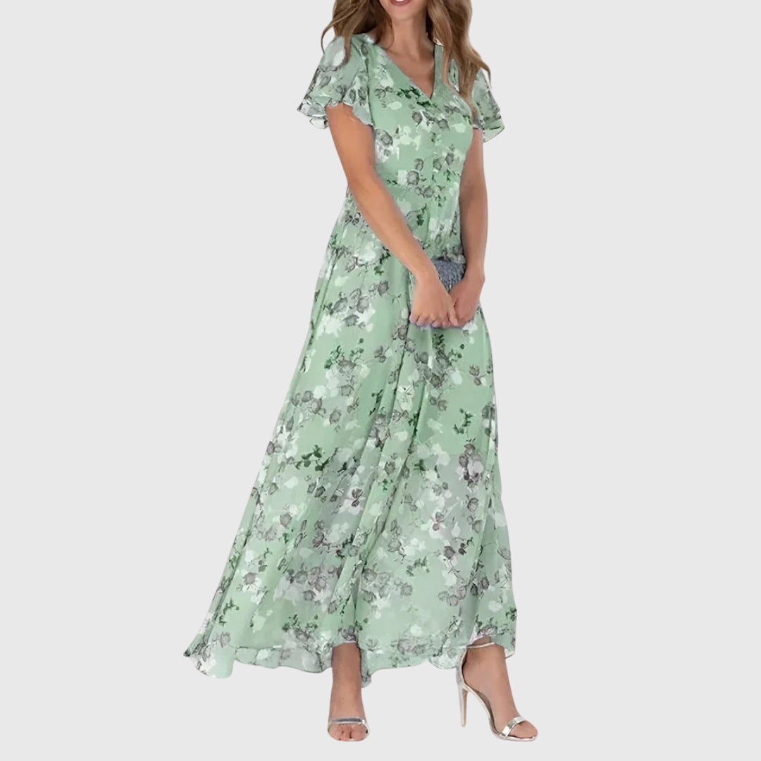 Vestido Midi Cruzado para Mujer | Diseño Entallado de Primavera para Eventos Casuales y Formales | Estilo Versátil y Cómodo