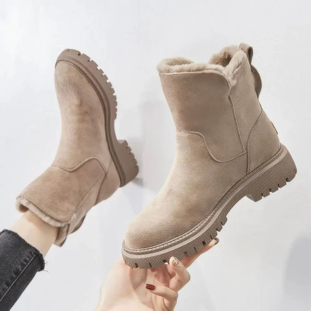 Seraya Botines Mujer | Botas de Invierno con Cremallera Lateral
