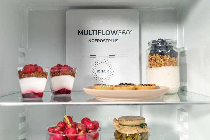 Gorenje N 619EAW4 Kühl-Gefrier-Kombination / LED Display / 186 cm / 300 l / NoFrostPLus / Gemüsefach mit Feuchteregler / FastFreeze / weiß