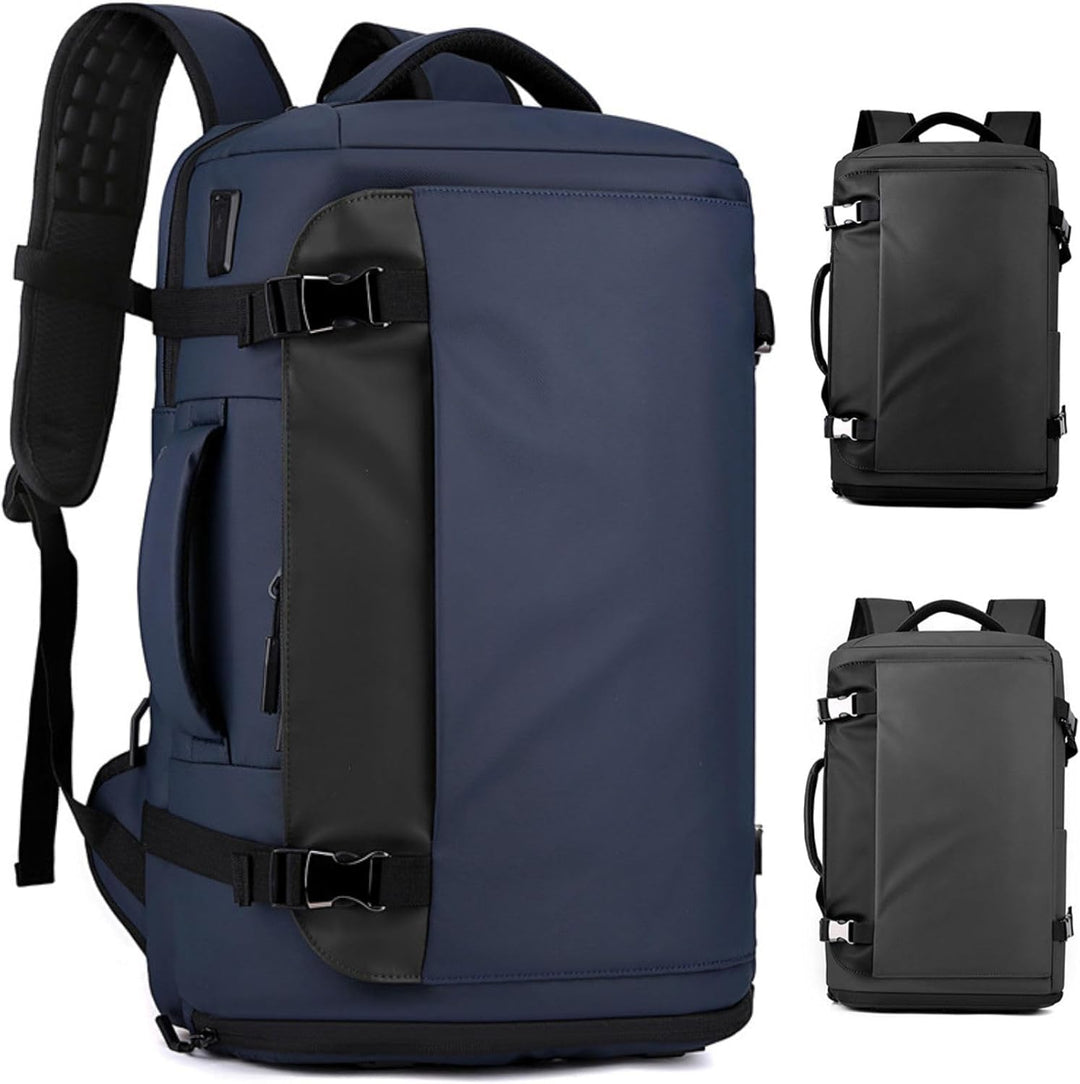 Mochila impermeable para portátil de 15” con apertura lateral y puerto USB-C