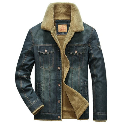 Chaqueta de Denim Acolchada para Hombre | Cálido Invierno