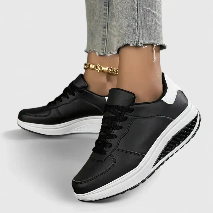 Zapatillas Cómodas para Mujer con Soporte de Arco y Suela Ligera | Calzado Deportivo con Cuña para Caminar Todo el Día