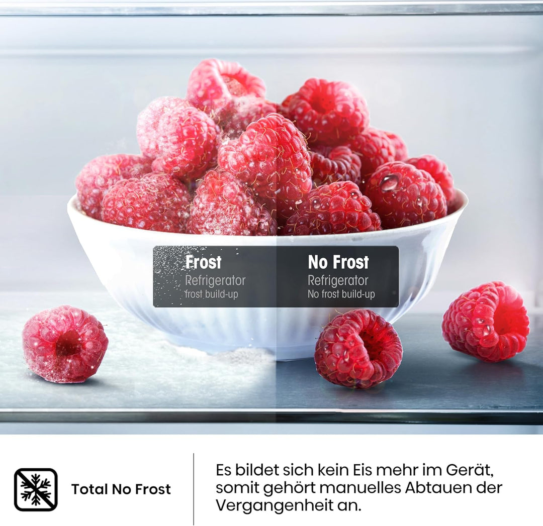 Hisense FV191N4AW2 Gefrierschrank/ TotalNoFrost/ SuperFreeze/ Türalarm/ Multiflow 360°/ BigBox/ 143,4 cm/ Gefrierteil 147 l/ 41 dB/ 205 kWh/Wei