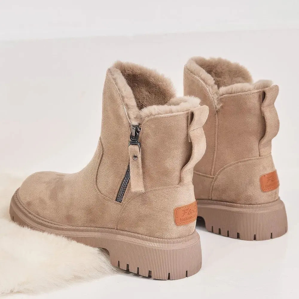Seraya Botines Mujer | Botas de Invierno con Cremallera Lateral