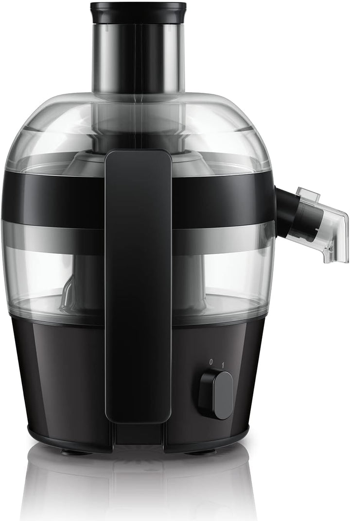Philips Entsafter – 1100W, 2L, HomeID-Rezepte-App, XXL-Einfüllffnung, QuickClean (HR1921/20), 25 x 43.2 x 29.6 cm, Edelstahl