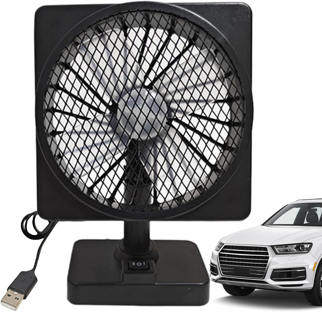 Ventilador de Refrigeración para Coche USB 12V con Rotación de 360° (1+1 GRATIS)