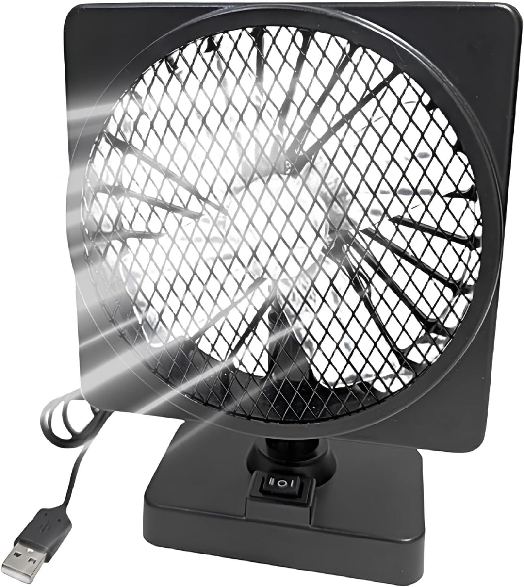 Ventilador de Refrigeración para Coche USB 12V con Rotación de 360° (1+1 GRATIS)