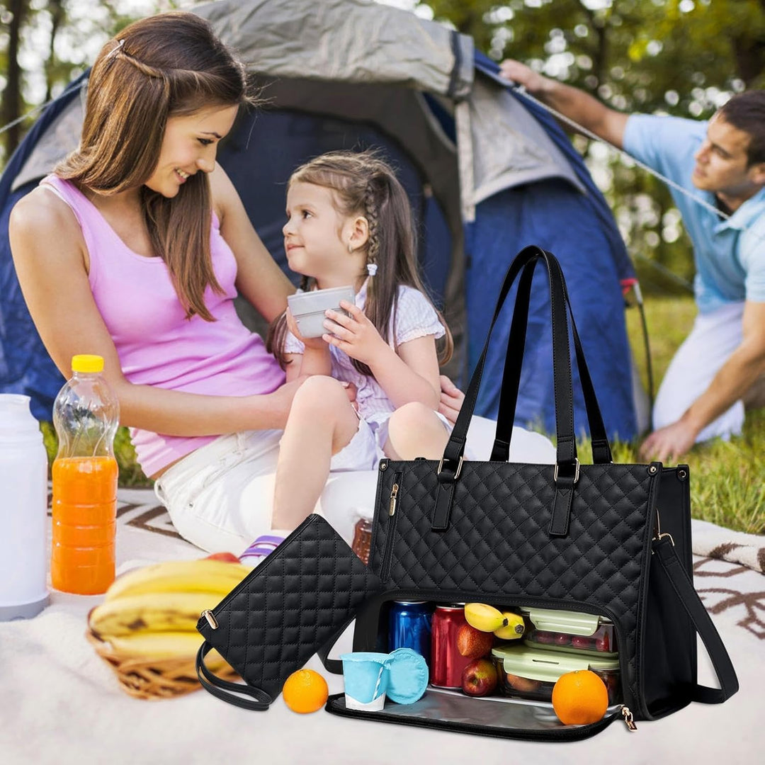 Bolso 2 en 1 Aislado para Almuerzo y Portátil para Trabajo y Viajes