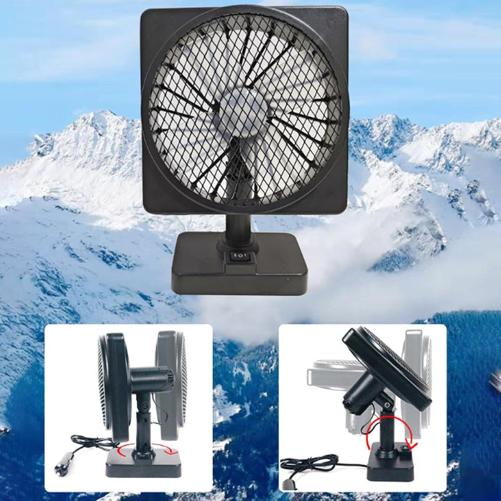 Ventilador de Refrigeración para Coche USB 12V con Rotación de 360° (1+1 GRATIS)