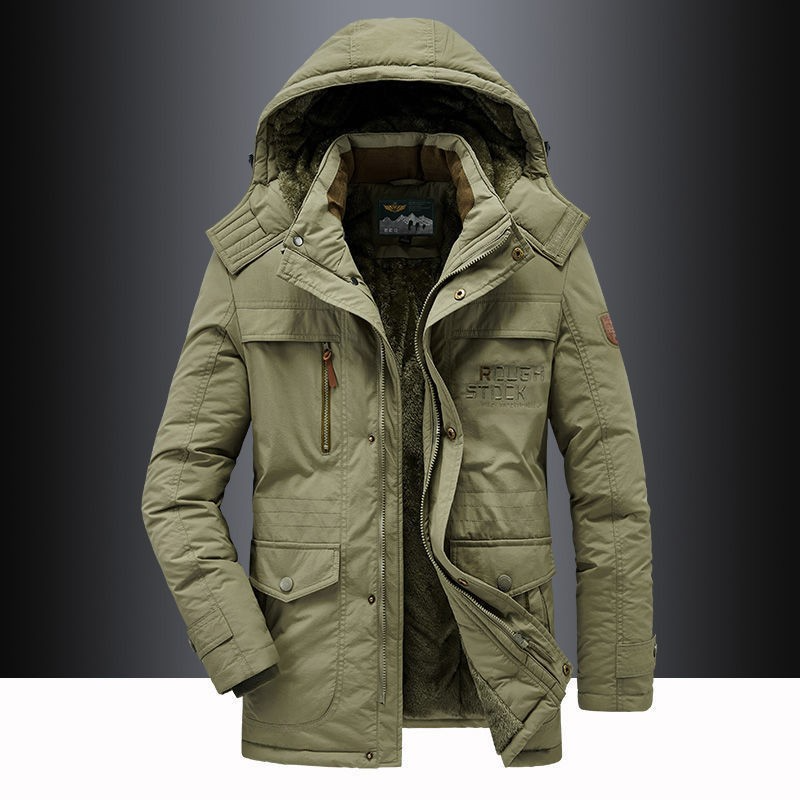 Hudson Parka Invierno Hombre | Abrigo Largo con Capucha y Corte Recto