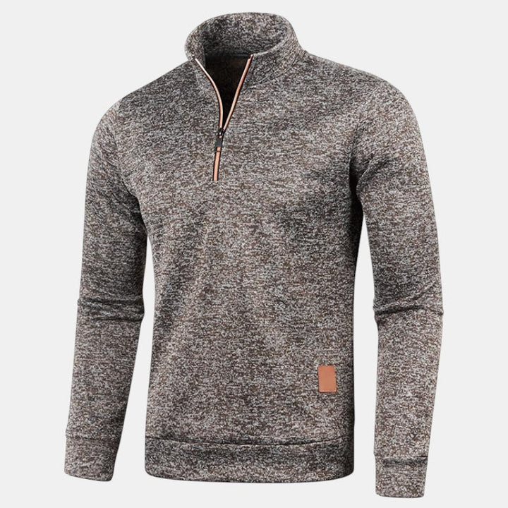 Callaro Men's Sweater | Winter Sweater with Half Zipper