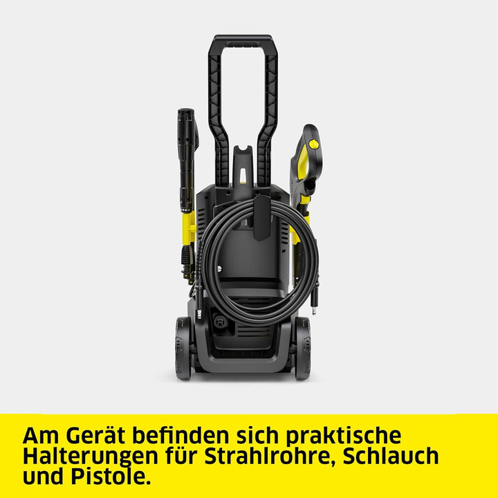 Kärcher Hochdruckreiniger K 5 Power Control, Druck: max. 145 bar, Fördermenge: 500 l/h, Flächenleistung: 40 m²/h, Wasserfilter, Gewicht: 13 kg, Hochdruckschlauch und -pistole, Dreckfräser, Strahlrohr