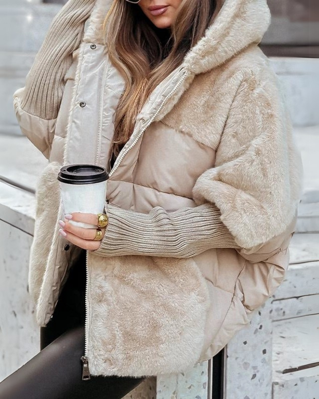 Kurtka damska z kapturem | Elegancka i termiczna