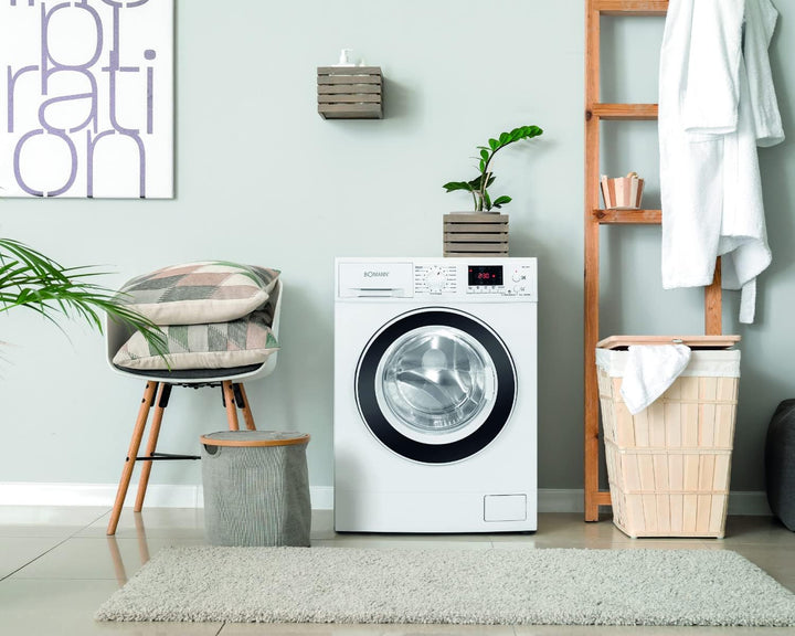 Bomann® Waschmaschine 10kg | max. 1400 U/min | 10 Jahre Motor-Garantie | effizienter, leiser & langlebiger Invertermotor | 15 Programme | Endzeitvorwahl | LED-Display | Washing Machine WA 7110