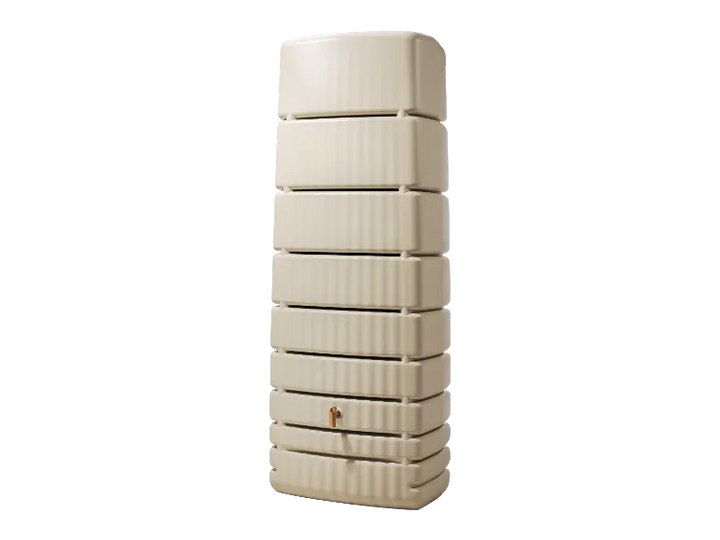 4rain Regentonne »SLIM«, 650 Liter Volumen, inklusive Auslaufhahn und Windsicherung