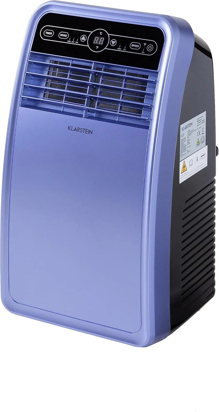 Klarstein Mobile Klimaanlage mit Abluftschlauch, 4-in-1 Klimagerät mit Ventilator, Luftentfeuchter & Nachtmodus, Kleine & Portable Klimaanlage für Wohnung & Büro, Niedriger Verbrauch, 9000 BTU