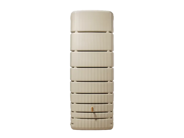 4rain Regentonne »SLIM«, 650 Liter Volumen, inklusive Auslaufhahn und Windsicherung