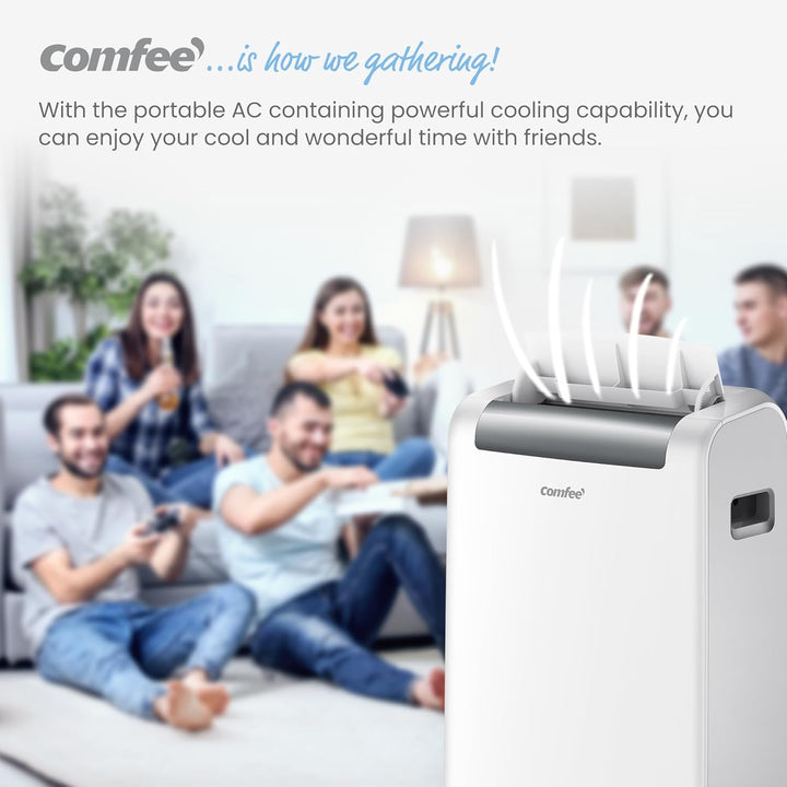 Comfee Mobiles Klimagert Easy Cool 2.0, 7000 BTU 2,0kW, Kühlen&Ventilieren&Entfeuchten, Raumgre bis 68m(25㎡), APP-Steuerung/Alexa/Google Home/IFTTT, Mobile Klimaanlage mit Abluftschlauch