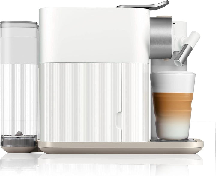 Nespresso De'Longhi EN640.W Gran Lattissima Kaffeekapselmaschine mit automatischem Milchsystem,19 Bar Druck, 1400W,Weiß