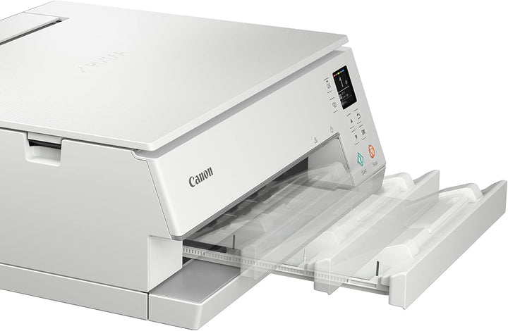 Canon PIXMA TS6350a Drucker Farbtintenstrahl Multifunktionsgerät DIN A4 (Fotodrucker, Scanner, Kopierer, OLED, 4.800x1.200 dpi, USB, WLAN, 5 separate Tinten, Duplexdruck, 2 Papierzuführungen), schwarz