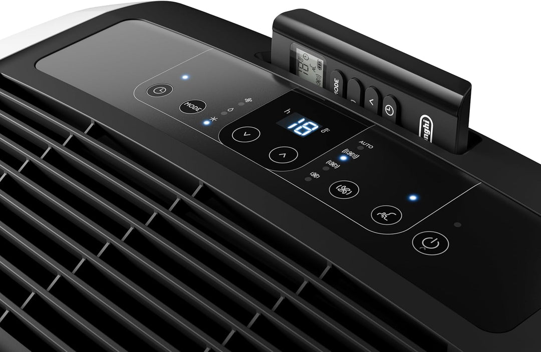De'Longhi Pinguino PAC EL112 CST WiFi, Mobile Klimaanlage mit MyEcoRealFeel-Technologie für Räume bis zu 110 m³,11.000 BTU/h, 2,9 kW, 63 dB, Entfeuchtungsfunktion, A+, App- und Sprachsteuerung, Weiß
