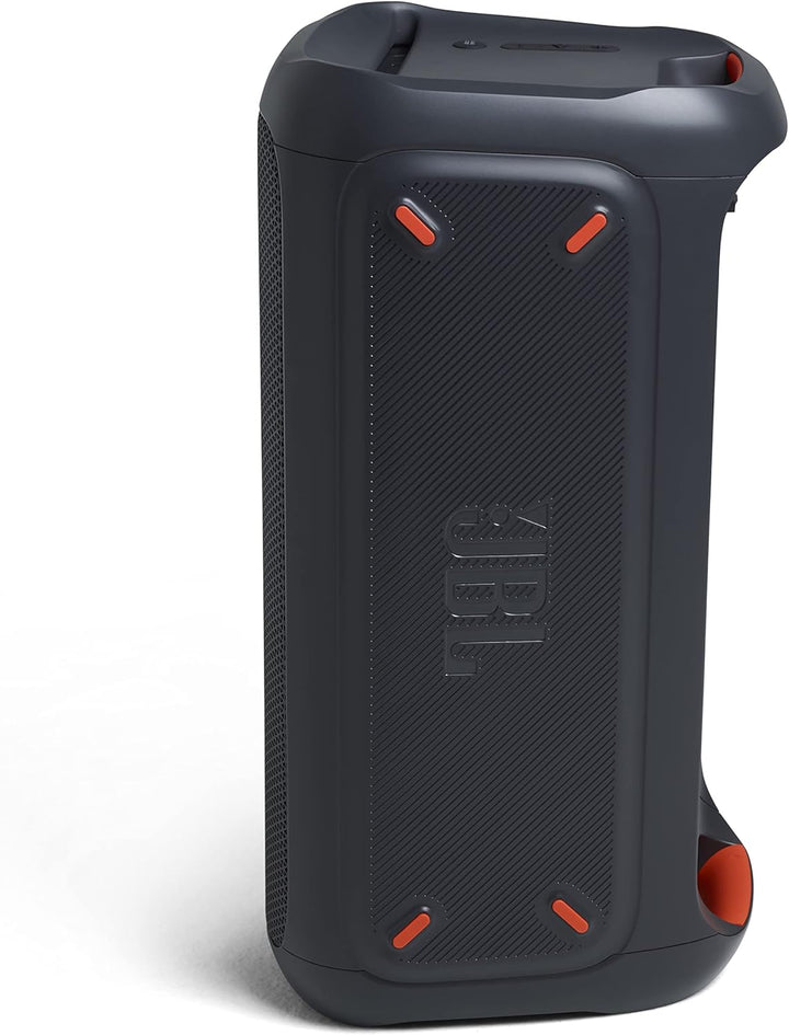 JBL PartyBox 710 - Schwarz – Trag - und rollbarer Bluetooth Party-Lautsprecher mit Lichteffekten – Spritzwassergeschützte, mobile Musikbox