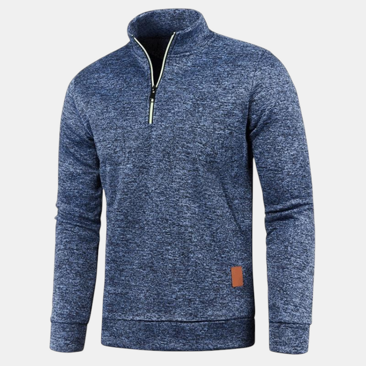 Callaro Men's Sweater | Winter Sweater with Half Zipper