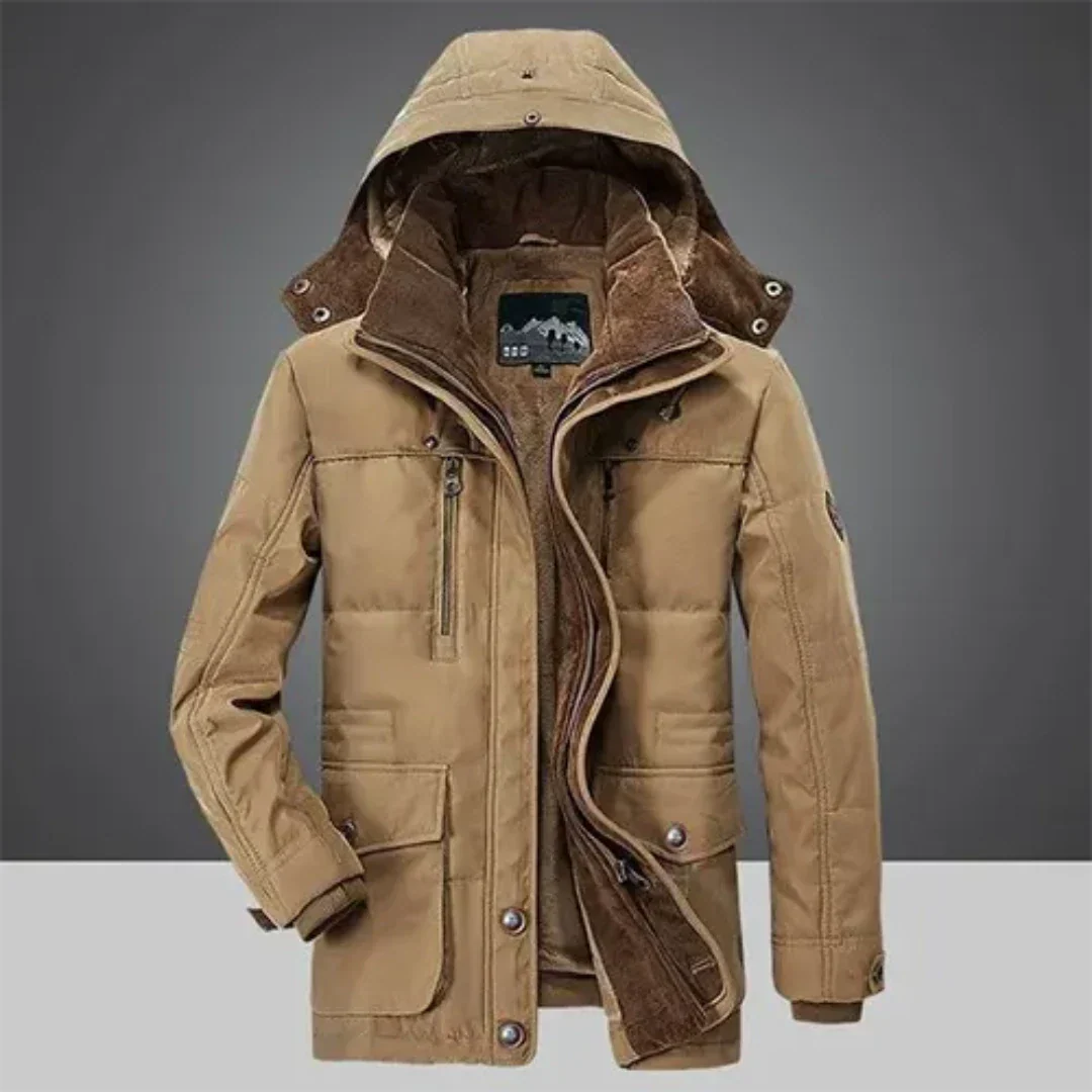 Chaqueta Parka Impermeable para Hombre | Abrigo Clásico de Invierno Cálido