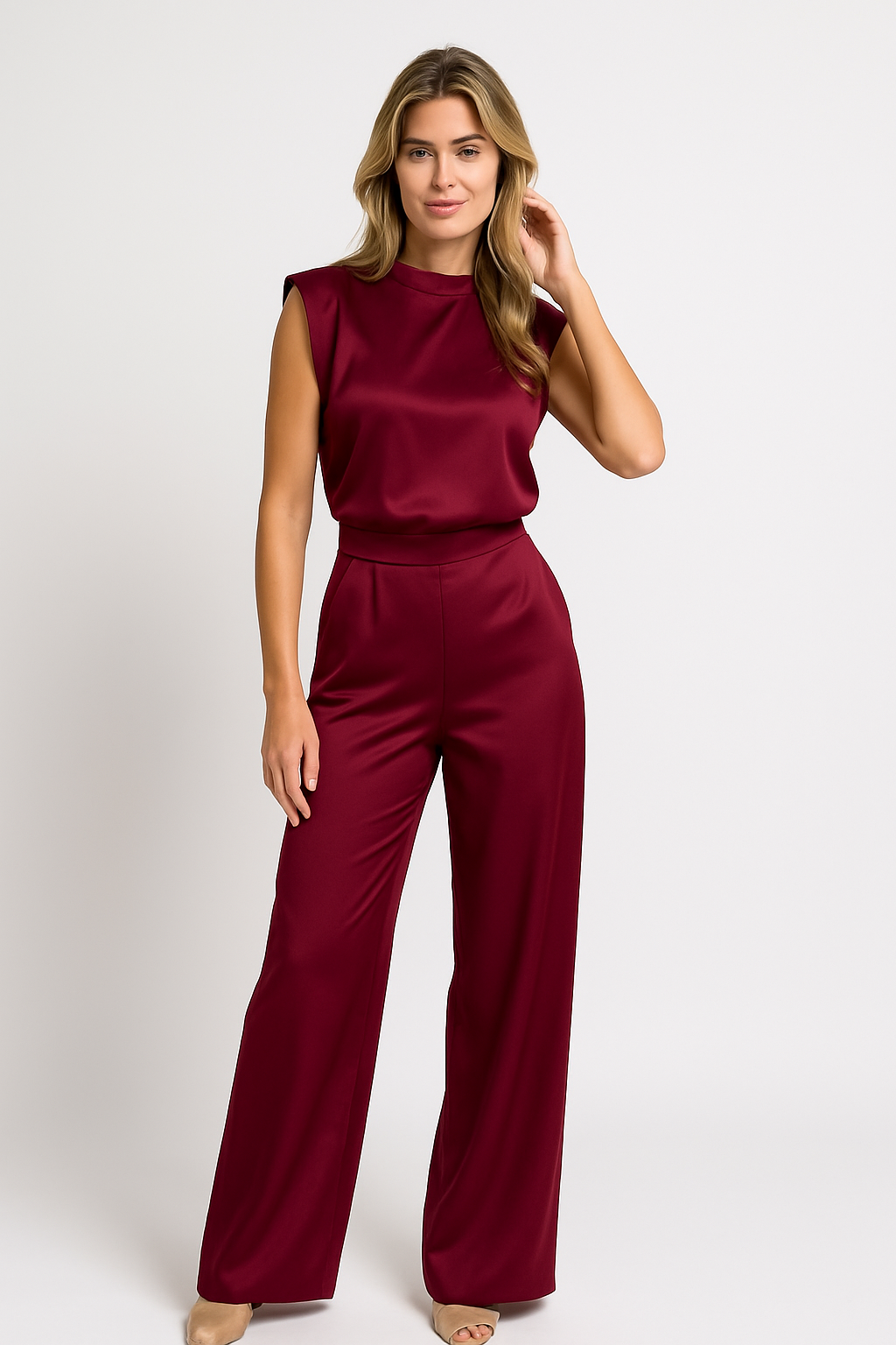 Catherelle Jumpsuit Mujer | Jumpsuit sin Mangas con Espalda Abierta