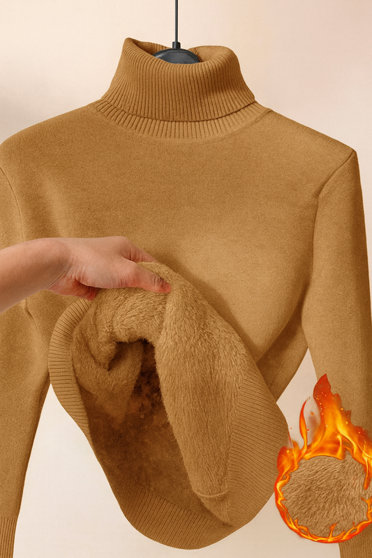 Sophria Suéter Mujer | Suéter de Invierno con Cuello Alto