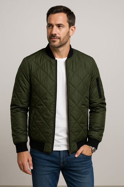 Blouson Hombre Acolchado Bomber | Cálido y Casual
