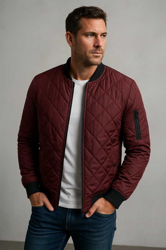 Blouson Hombre Acolchado Bomber | Cálido y Casual