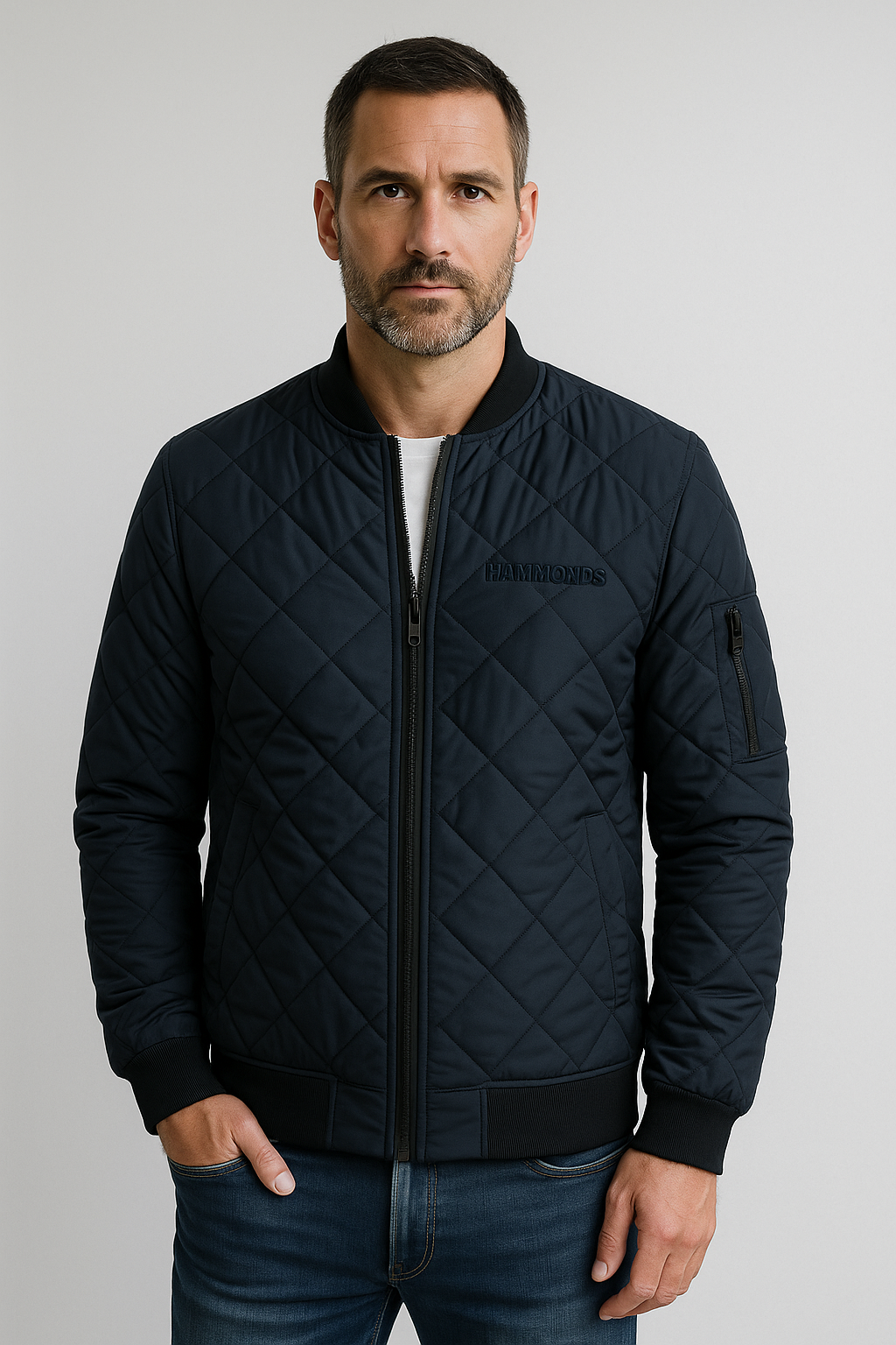 Blouson Hombre Acolchado Bomber | Cálido y Casual