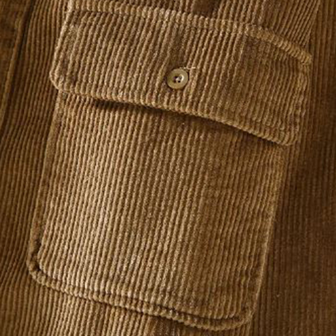 Martano Sobrecamisa Hombre | Sobrecamisa de Pana con Botones