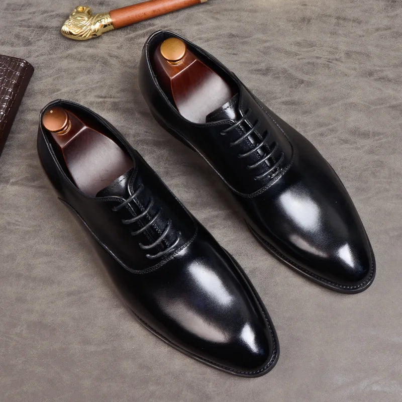 Chaussures Oxford Aurelo en cuir italien pour tenue formelle