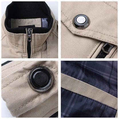 Vardion Chaqueta Hombre | Chaqueta de Invierno con Cierre Frontal