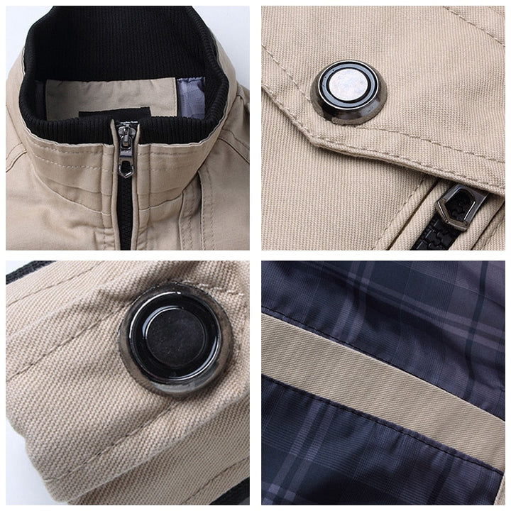 Vardion Kurtka Męska | Kurtka Zimowa z Zamkiem Z Przodu