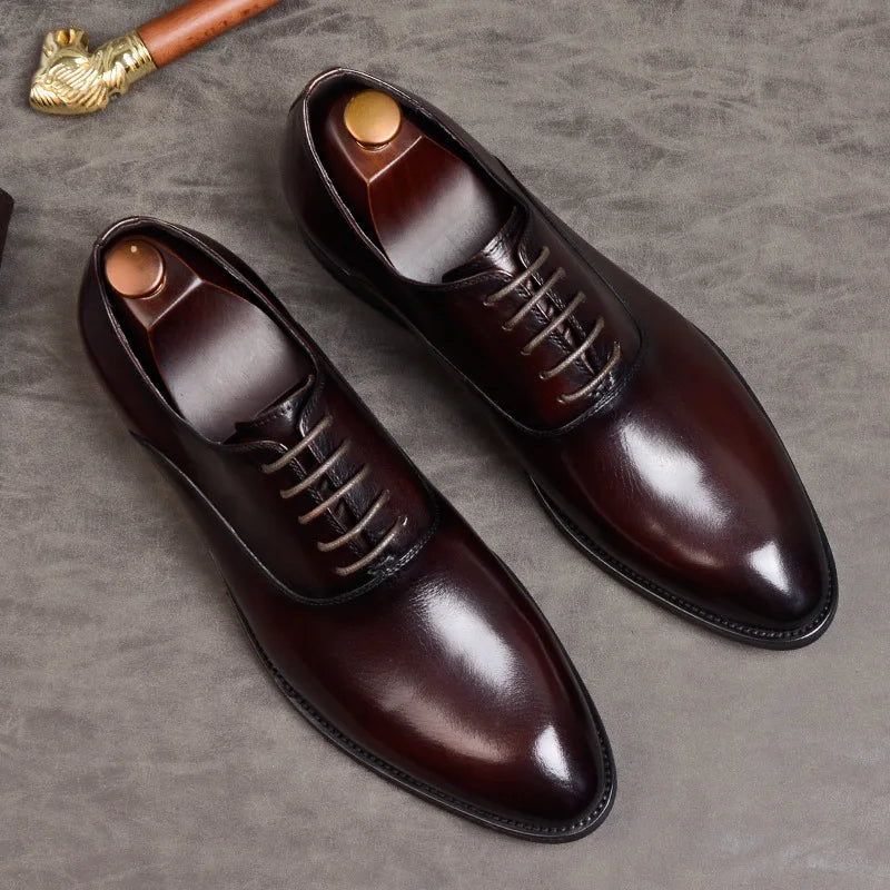 Chaussures Oxford Aurelo en cuir italien pour tenue formelle