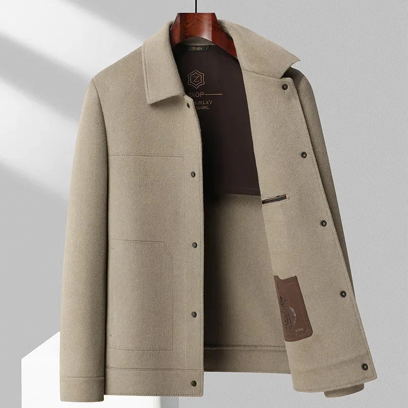 Chaqueta de Mezcla de Lana para Hombre | Diseño Clásico Elegante