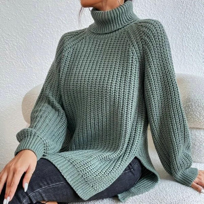 Emoriva Suéter Mujer | Suéter de Invierno con Cuello Alto