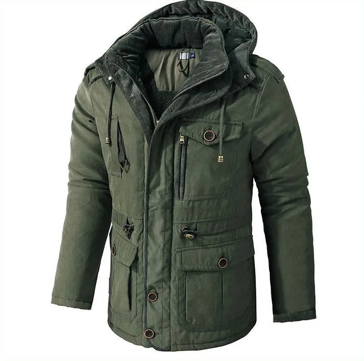 Bastien Men's Winter Jacket | Long Coat with Soft Interior