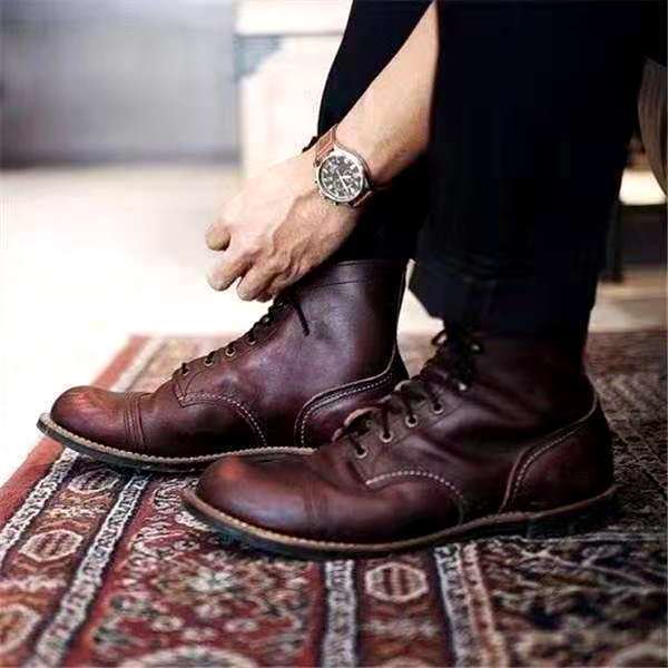 Varlenzio Botas Hombre | Botas para Hombre con Cordones