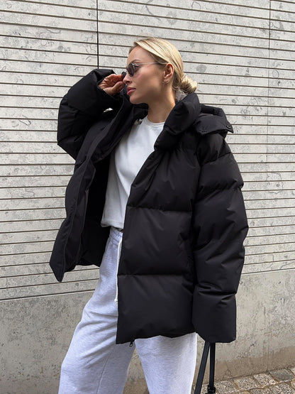 Chaqueta de Plumas Oversized para Mujeres | Abrigo Cálido de Invierno