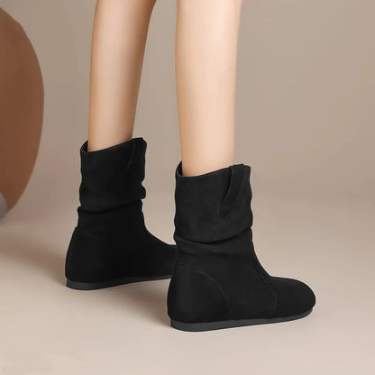 Botas de Tobillo Planas para Mujeres | Casual Moderno