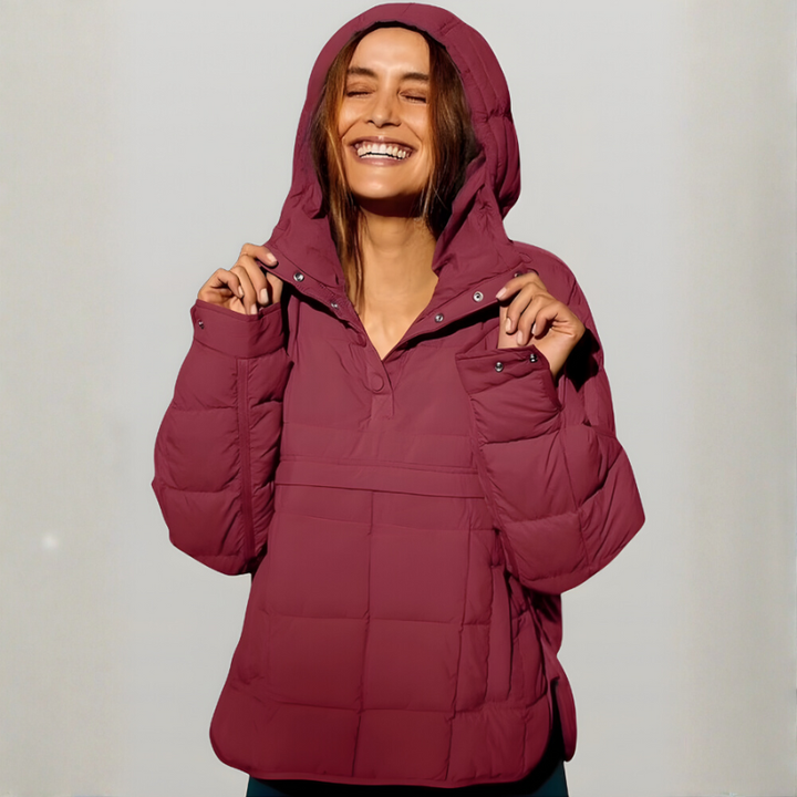 Auvorella Women's Jacket | Quilted Jacket with Hood