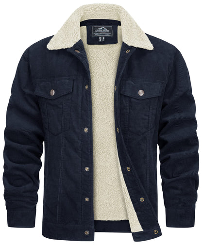 Corvian Chaqueta Hombre | Chaqueta de Invierno con Cierre Frontal
